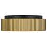 3_Alteck Channel 9" Painted Brass LED Flush Mount more views