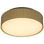 4_Alteck Channel 9" Painted Brass LED Flush Mount more views