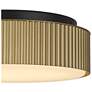 5_Alteck Channel 9" Painted Brass LED Flush Mount more views