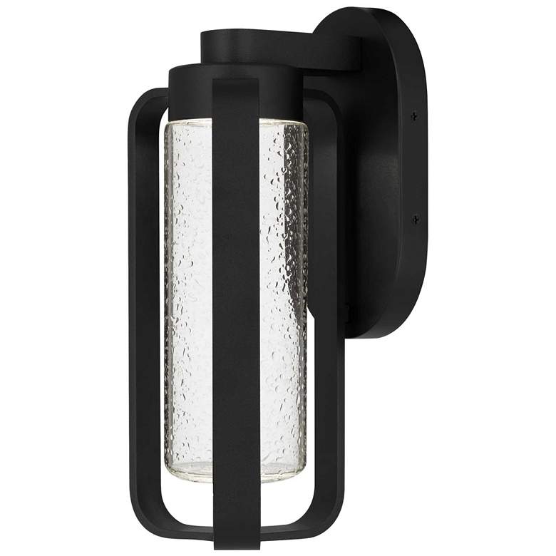 Image 1 Alteck Clover 12" High Sand Black LED Wall Sconce