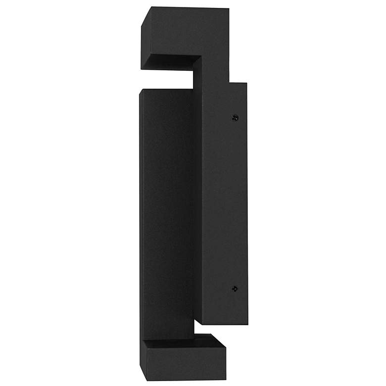 Image 4 Alteck Dance 11 1/4" High Sand Black LED Wall Sconce more views