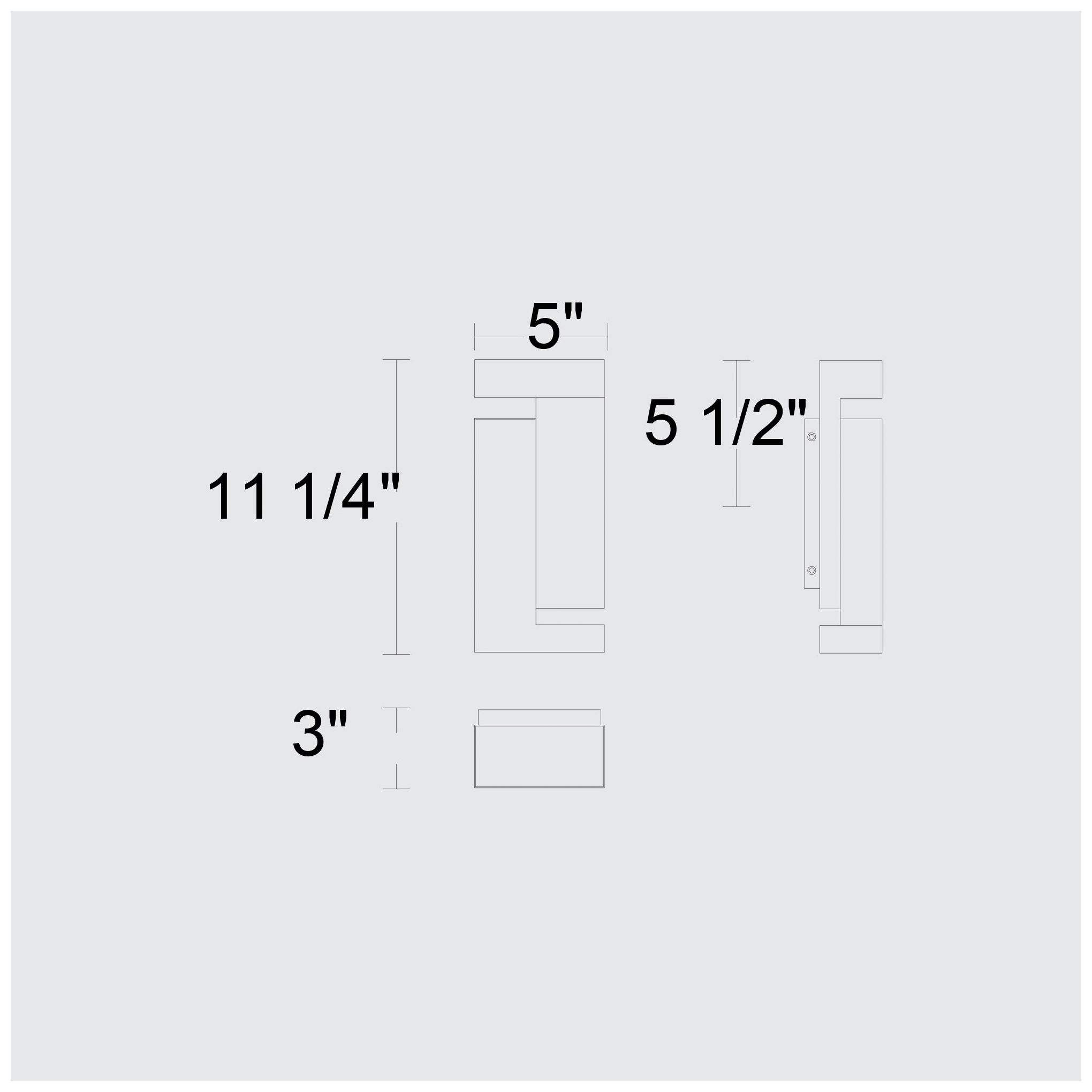 Image 6 Alteck Dance 11 1/4" High Sand Black LED Wall Sconce more views