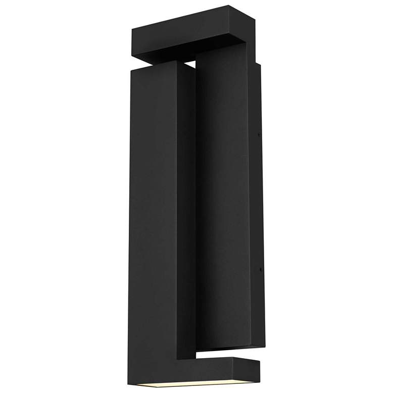 Image 1 Alteck Dance 18" High Sand Black LED Wall Sconce