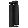 1_Alteck Dance 18" High Sand Black LED Wall Sconce