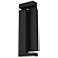 Alteck Dance 18" High Sand Black LED Wall Sconce