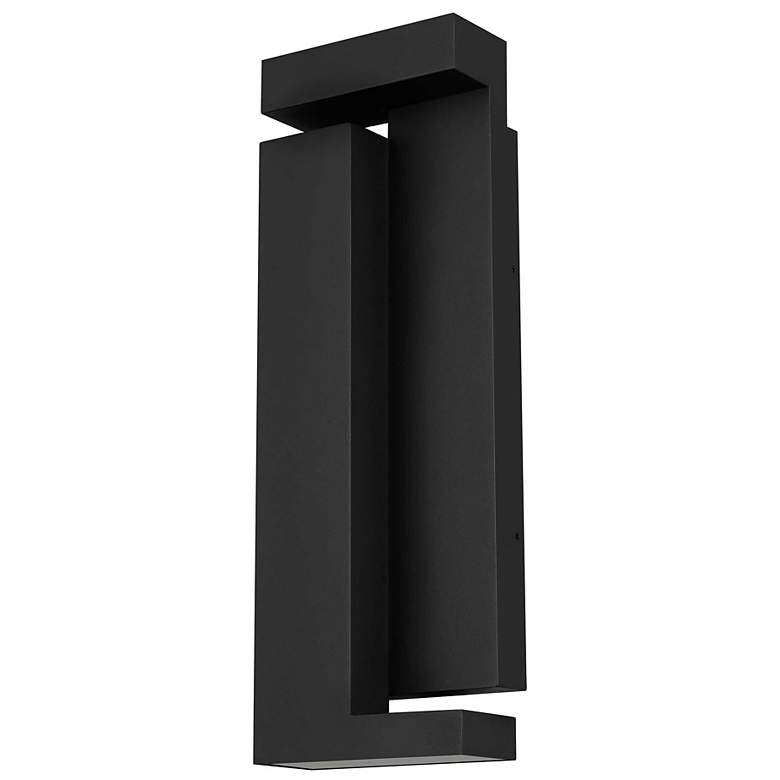 Image 2 Alteck Dance 18" High Sand Black LED Wall Sconce more views