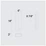 7_Alteck Dance 18" High Sand Black LED Wall Sconce more views