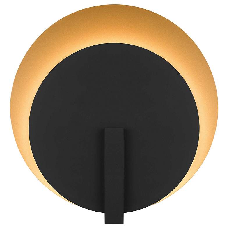 Image 3 Alteck Eclipse 18 3/4" High Sand Black LED Wall Sconce more views
