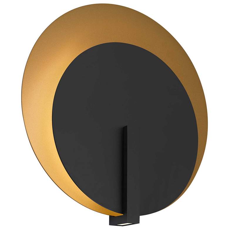 Image 1 Alteck Eclispe 24 3/4" High Sand Black LED Wall Sconce