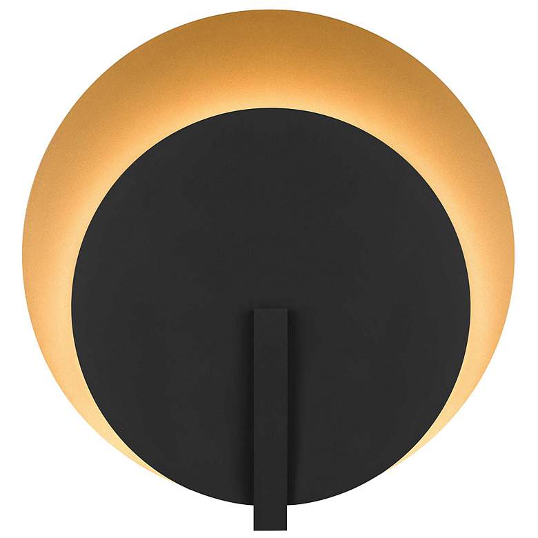 Image 3 Alteck Eclispe 24 3/4" High Sand Black LED Wall Sconce more views
