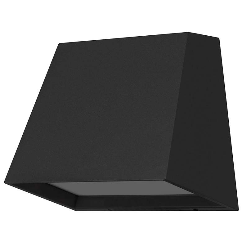 Image 2 Alteck Fillet 5" High Sand Black LED Wall Sconce more views