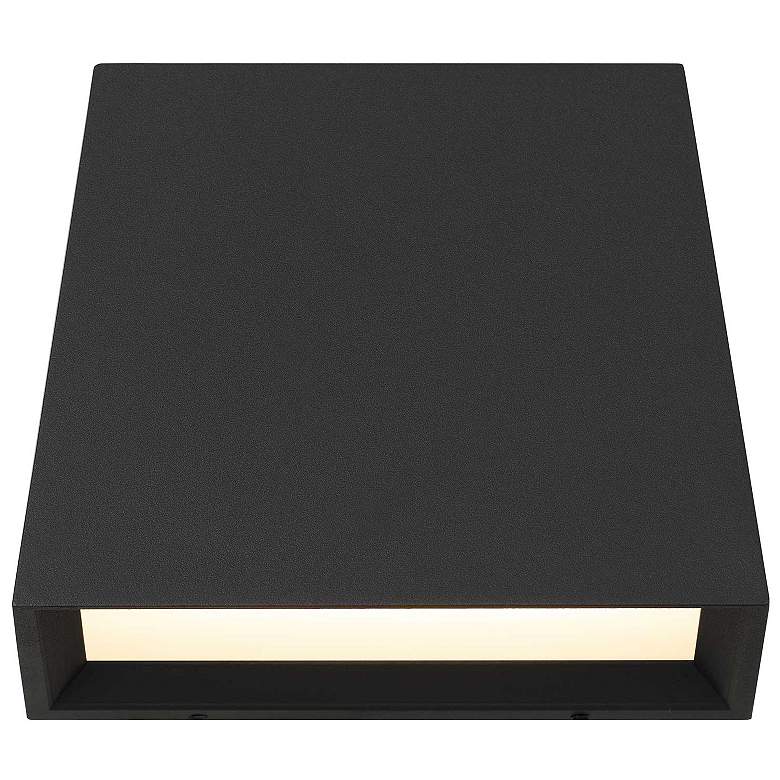 Image 3 Alteck Fillet 5" High Sand Black LED Wall Sconce more views