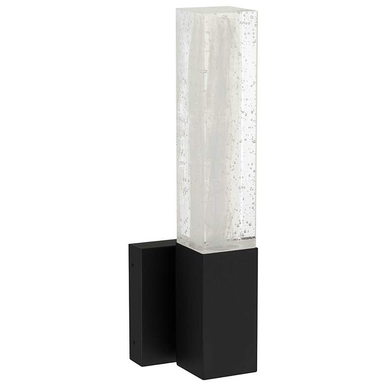 Image 2 Alteck Folio 14 3/8" High Sand Black LED Wall Sconce more views