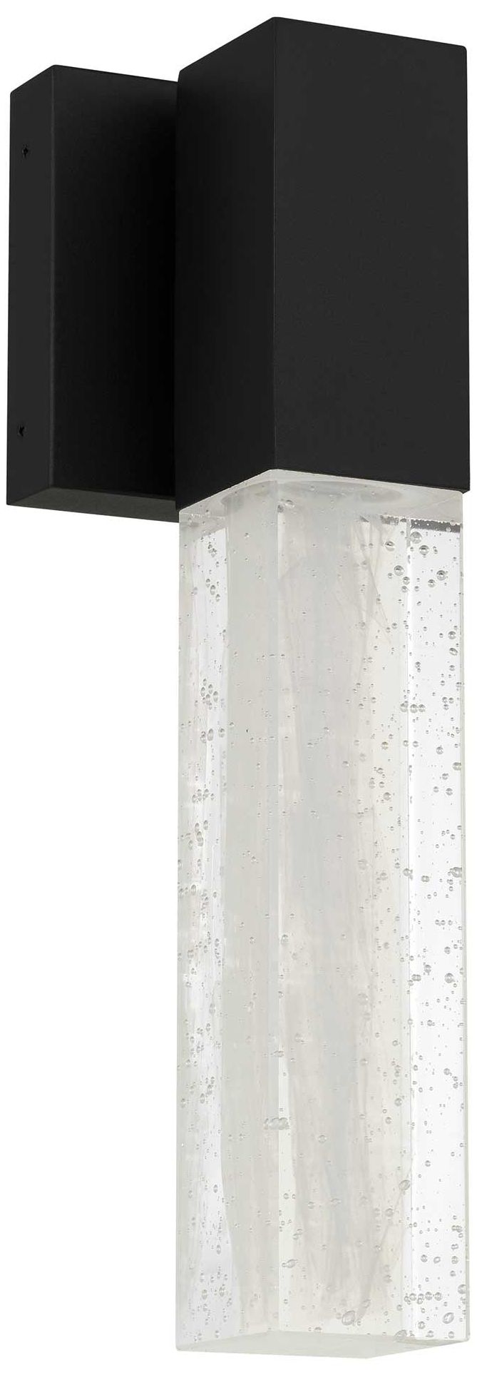 Alteck Folio 14 3/8" High Sand Black LED Wall Sconce