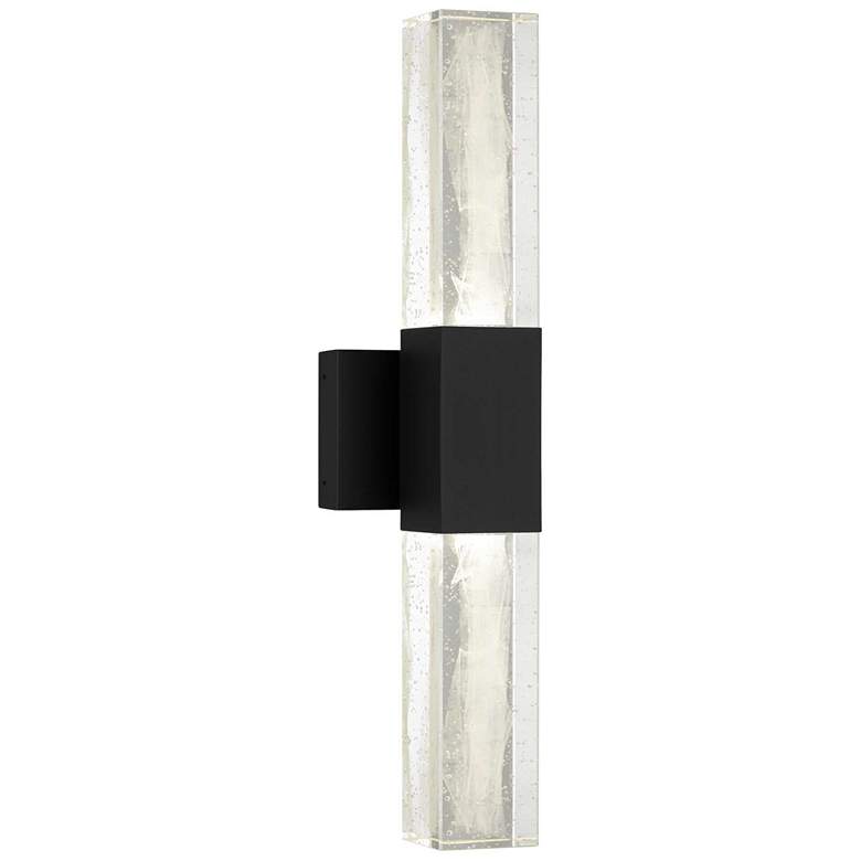 Image 1 Alteck Folio 24" High Sand Black LED Wall Sconce