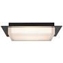 4_Alteck Foursquare 14" Wide Sand Black LED Flush Mount more views
