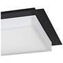 5_Alteck Foursquare 14" Wide Sand Black LED Flush Mount more views