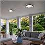 7_Alteck Foursquare 14" Wide Sand Black LED Flush Mount more views