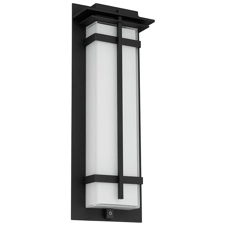 Image 2 Alteck Frank 18" High Sand Black LED Wall Sconce more views