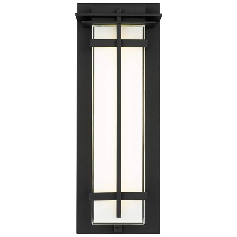 Image 3 Alteck Frank 18" High Sand Black LED Wall Sconce more views