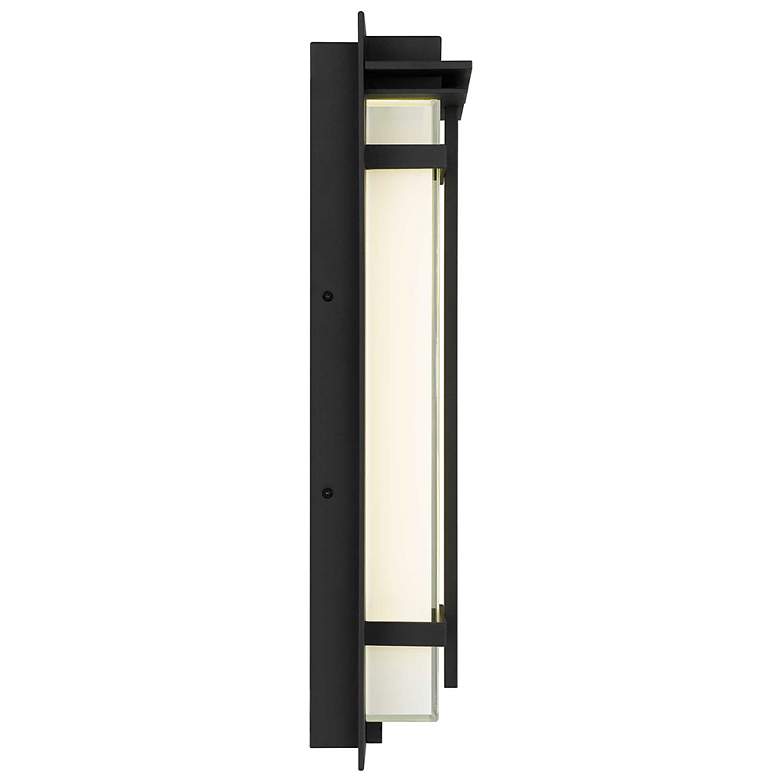 Image 4 Alteck Frank 18" High Sand Black LED Wall Sconce more views