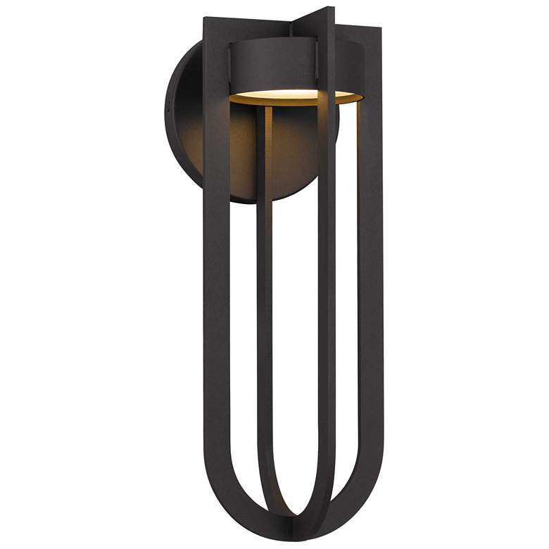 Image 1 Alteck Furo 16 3/8" High Dark Bronze LED Wall Sconce