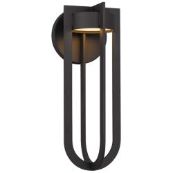 Alteck Furo 16 3/8" High Dark Bronze LED Wall Sconce