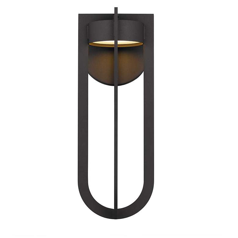Image 3 Alteck Furo 16 3/8" High Dark Bronze LED Wall Sconce more views