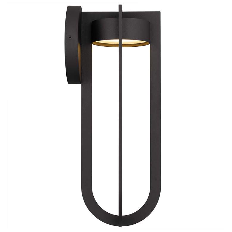 Image 4 Alteck Furo 16 3/8" High Dark Bronze LED Wall Sconce more views
