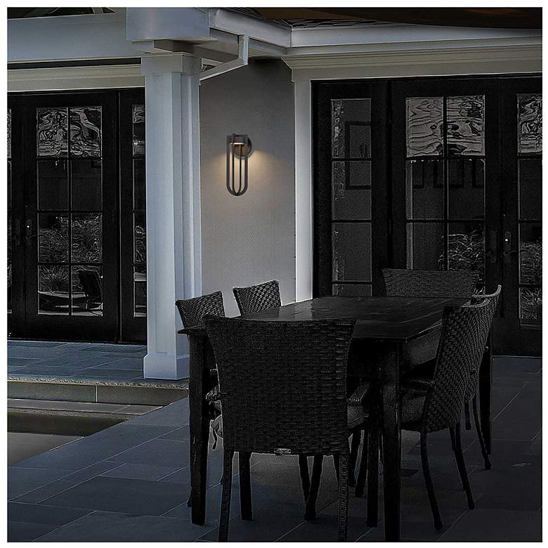 Image 6 Alteck Furo 16 3/8" High Dark Bronze LED Wall Sconce more views