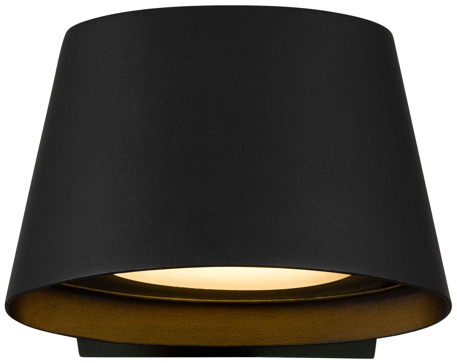 Image 4 Alteck Grace 6 1/2" Wide Sand Black LED Wall Sconce more views