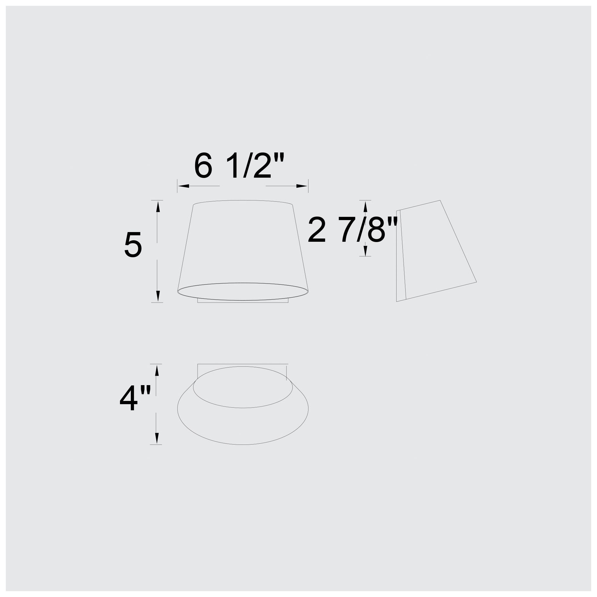 Alteck Grace 6 1/2" Wide Sand Black LED Wall Sconce