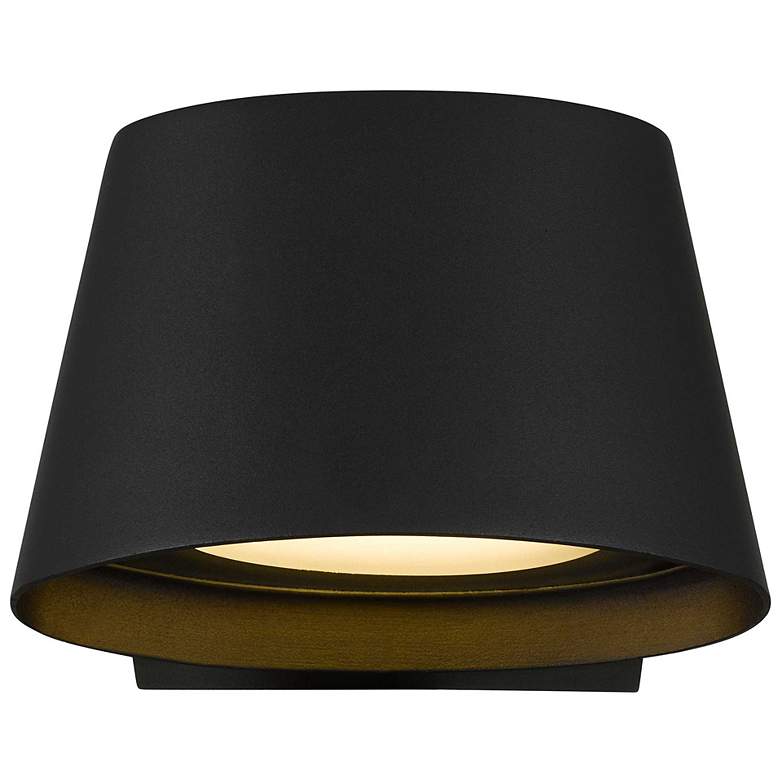 Image 3 Alteck Grace 6 1/2" Wide Sand Black LED Wall Sconce more views