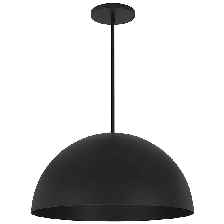 Image 2 Alteck Half Round 24" Sand Black LED Pendant more views