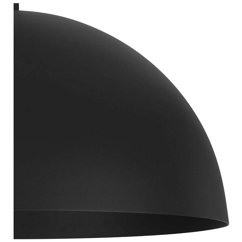 Image 5 Alteck Half Round 24" Sand Black LED Pendant more views