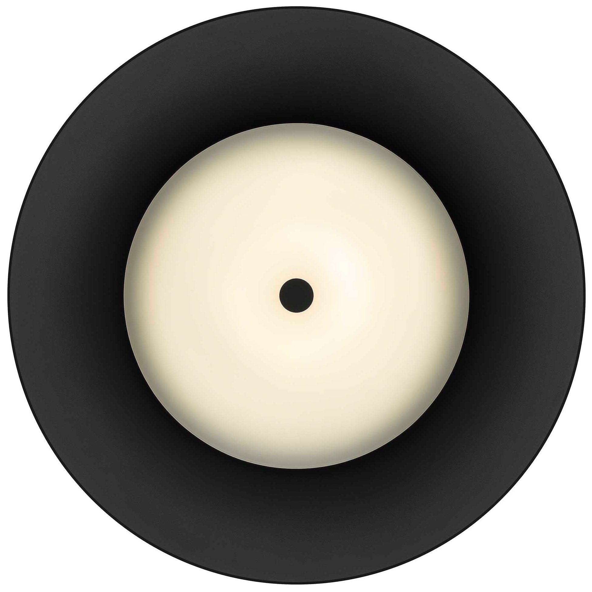 Image 6 Alteck Half Round 24" Sand Black LED Pendant more views