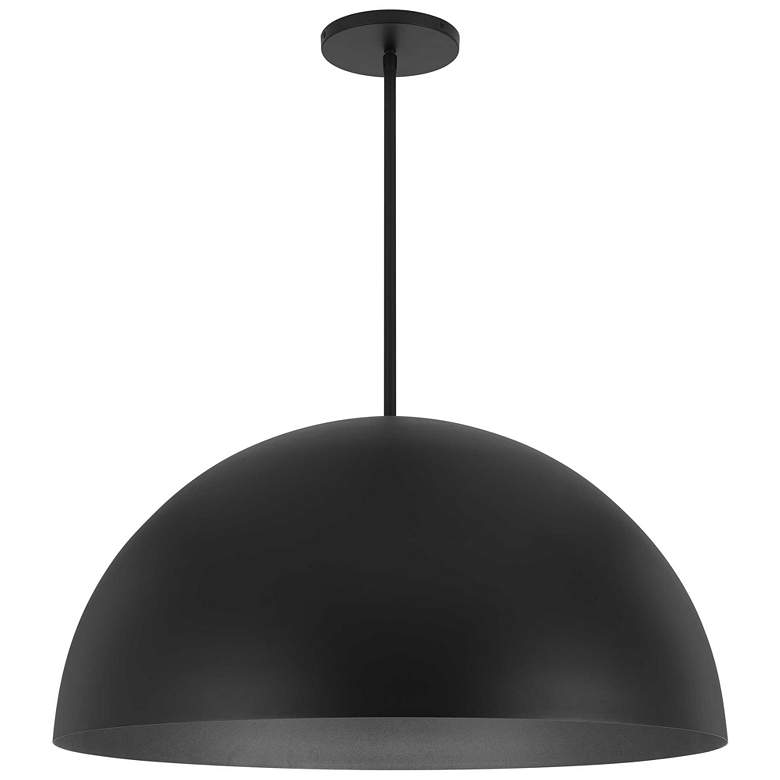 Image 1 Alteck Half Round 31 1/2" Sand Black LED Pendant