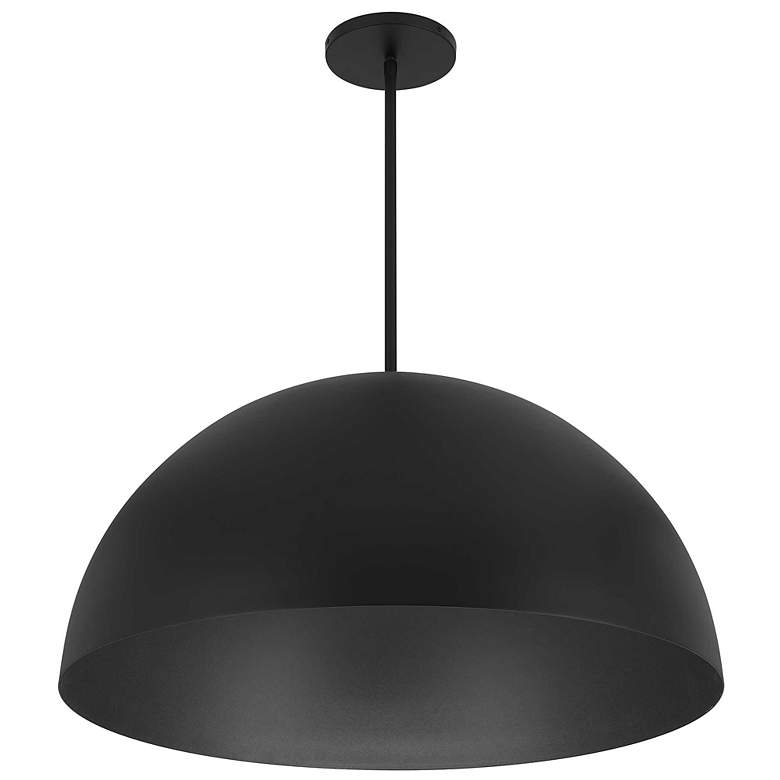 Image 4 Alteck Half Round 31 1/2" Sand Black LED Pendant more views