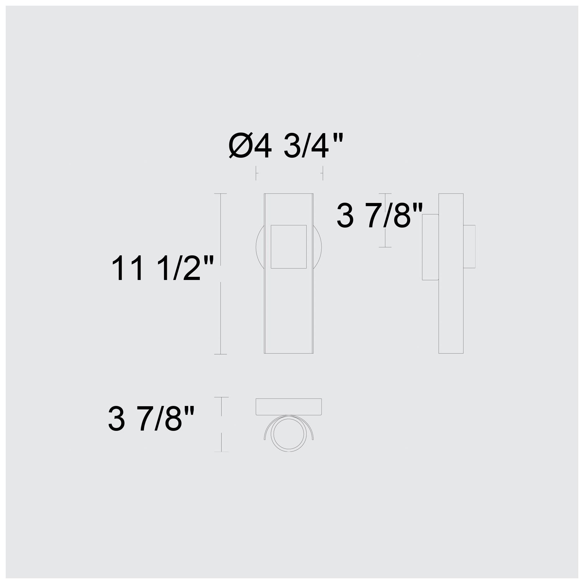 Image 7 Alteck Hugo 11 1/2" High Sand Black LED Wall Sconce more views