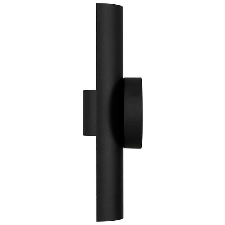 Image 4 Alteck Hugo 14" High Sand Black LED Wall Sconce more views