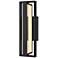 Alteck In & Out 18 1/2" High Sand Black LED Wall Sconce