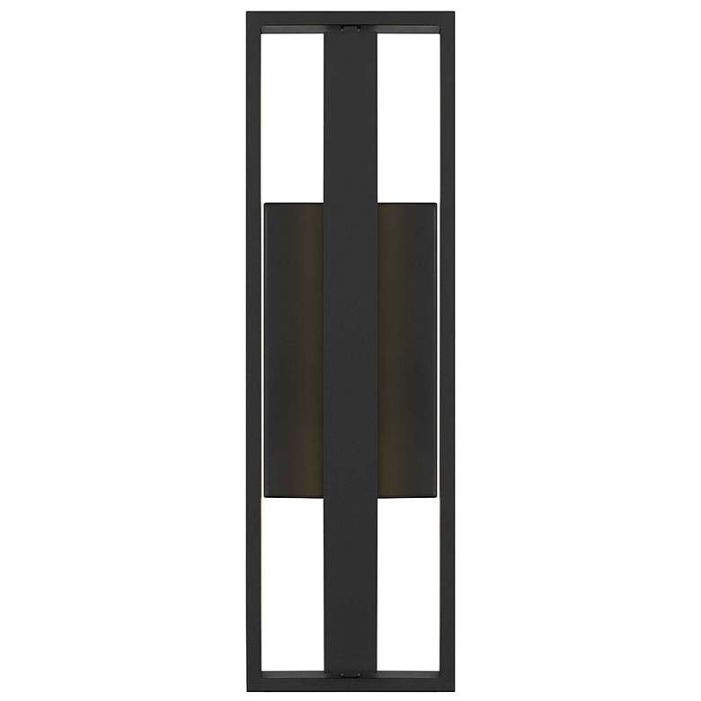 Image 3 Alteck In & Out 18 1/2" High Sand Black LED Wall Sconce more views