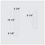 7_Alteck In & Out 18 1/2" High Sand Black LED Wall Sconce more views