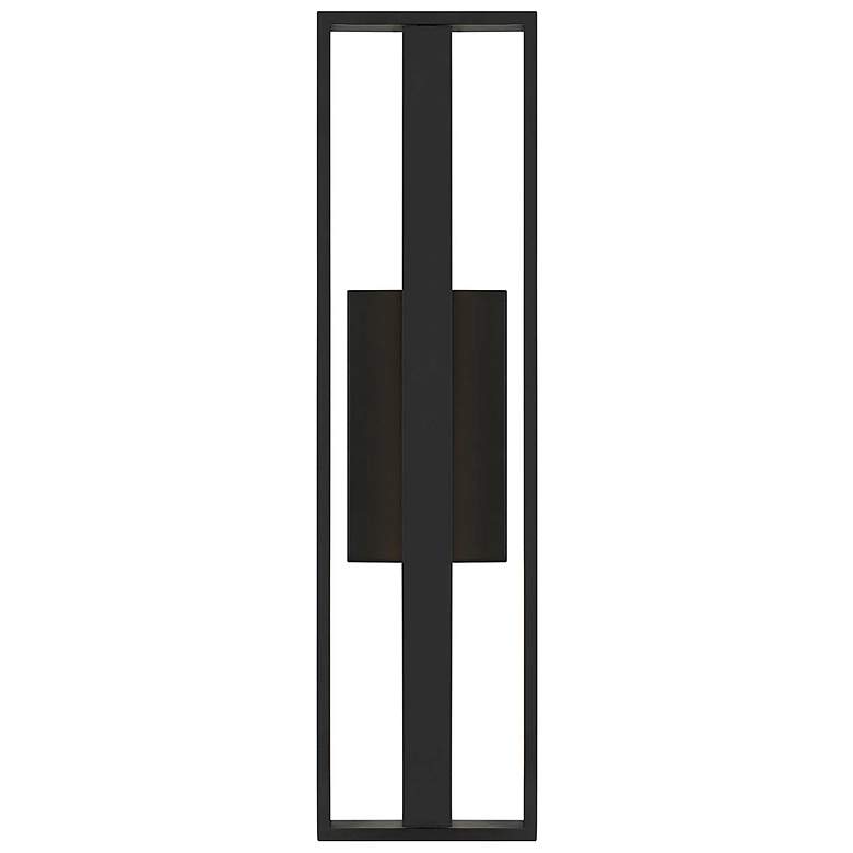 Image 3 Alteck In & Out 24 1/2" High Sand Black LED Wall Sconce more views