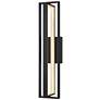 1_Alteck In & Out 32 1/2" High Sand Black LED Wall Sconce