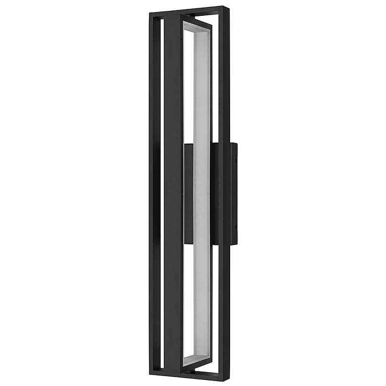 Image 3 Alteck In & Out 32 1/2" High Sand Black LED Wall Sconce more views
