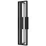 3_Alteck In & Out 32 1/2" High Sand Black LED Wall Sconce more views
