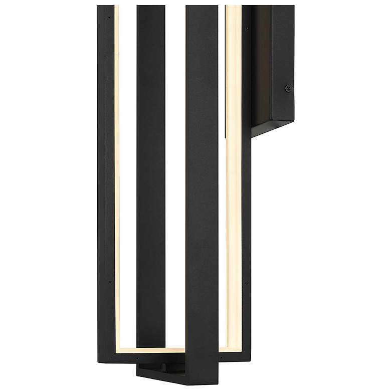 Image 4 Alteck In & Out 32 1/2" High Sand Black LED Wall Sconce more views