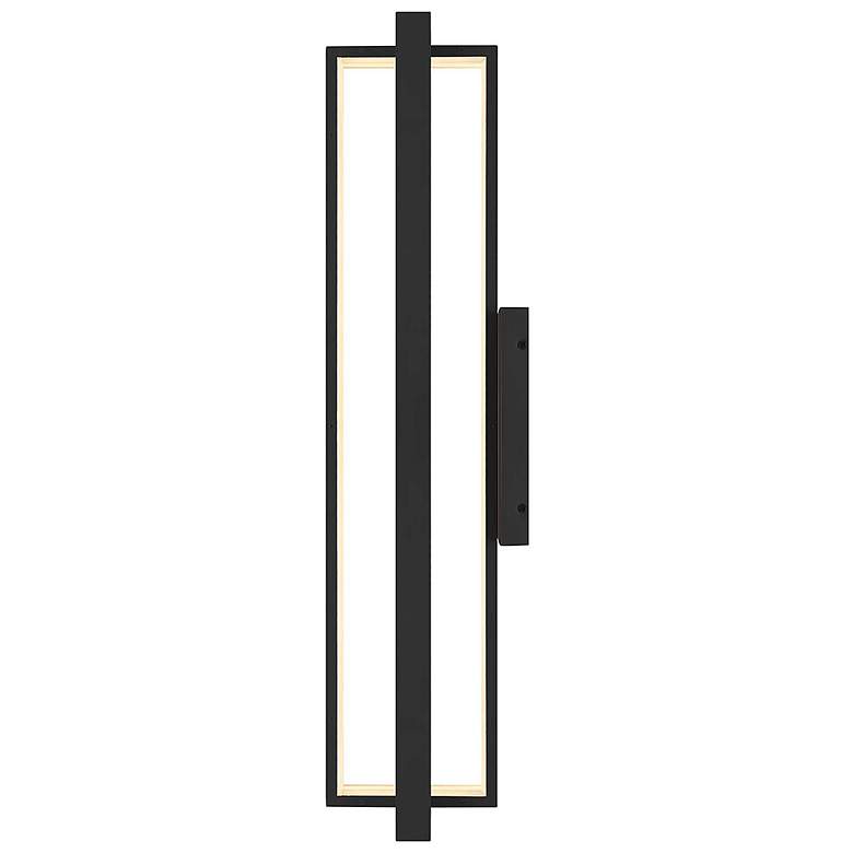 Image 5 Alteck In & Out 32 1/2" High Sand Black LED Wall Sconce more views
