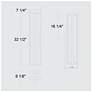 7_Alteck In & Out 32 1/2" High Sand Black LED Wall Sconce more views
